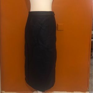 ASOS faux leather wrap midi skirt